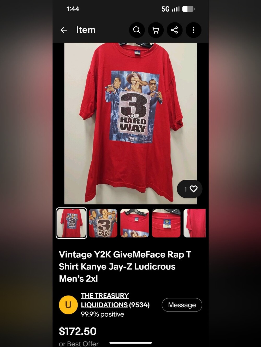 Y2K DISTRESSED "GiveMeFace" Rap T-Shirt Kanye 🔥 Jay-Z 🔥Ludicrous 🔥 Men's 3XL - Picture 15 of 16